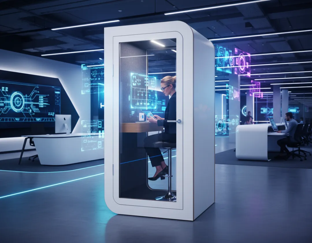 Akustická kabina Solo v technologickém IT prostředí